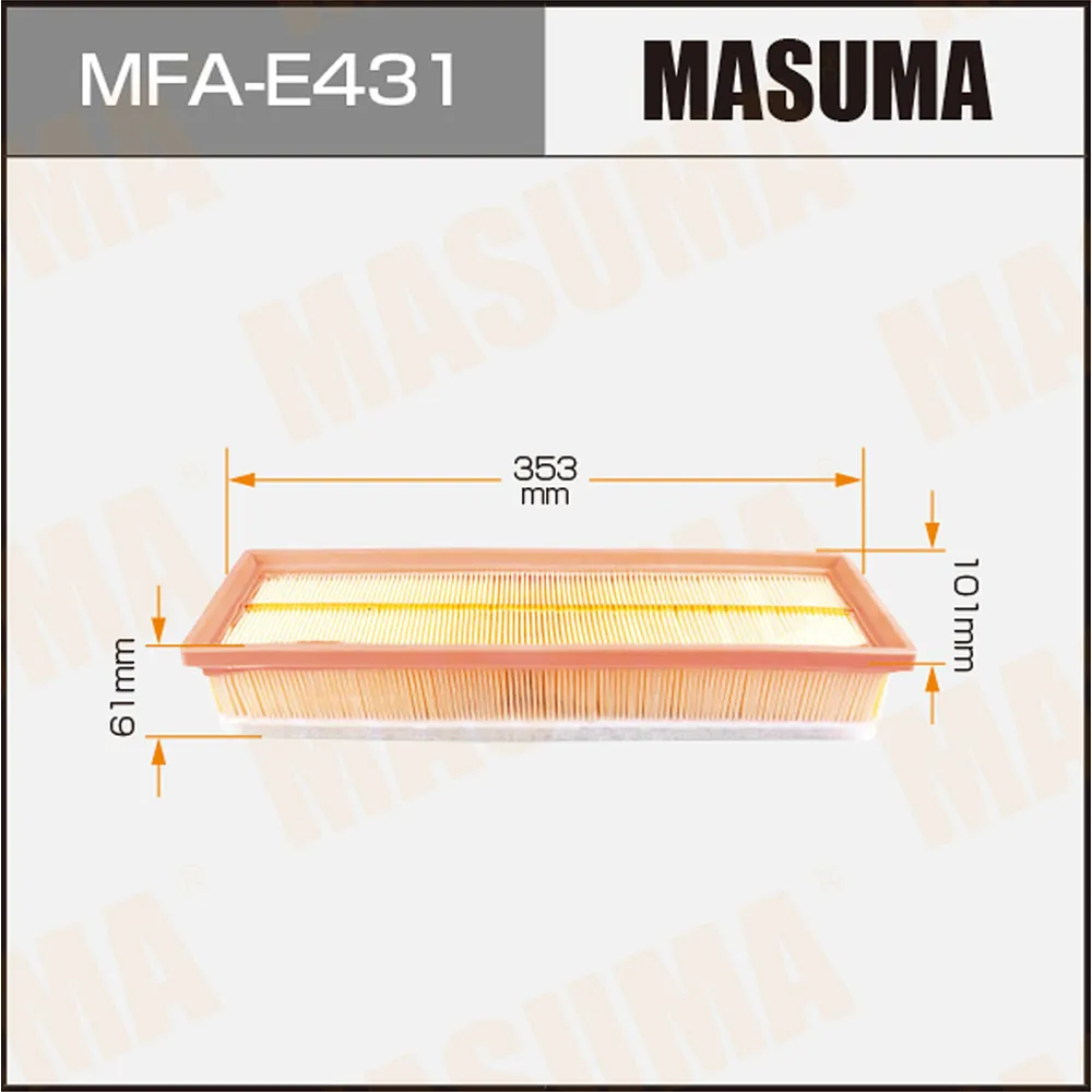 Фильтр воздушный CITROEN C4 04- MASUMA MFAE431