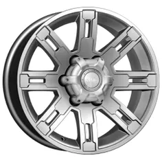 Диск литой R16 7.5J 6x139.7/107.1 ET22 КИК Полюс блэк платинум 56438