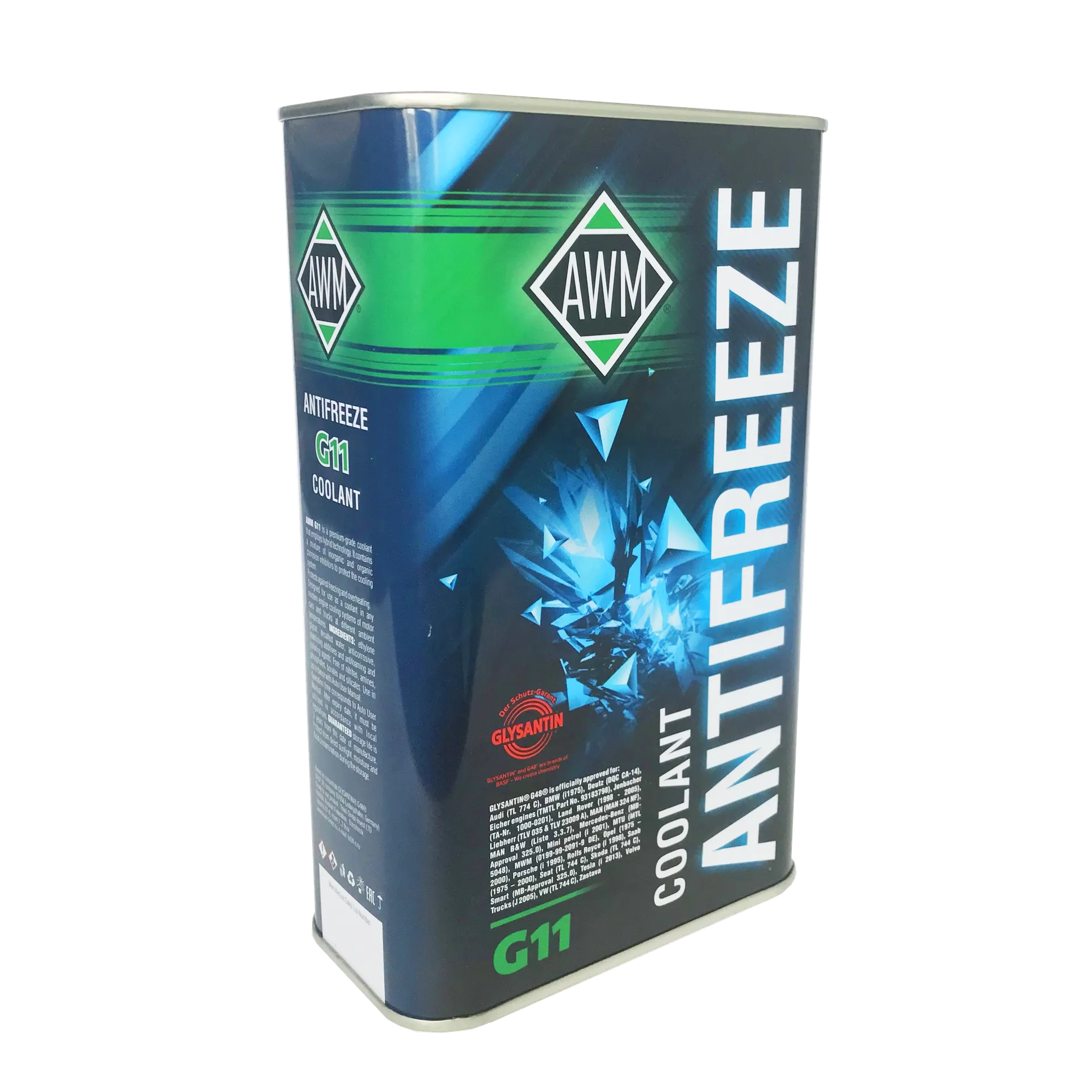 Антифриз AWM 11 Ready Mix G11 готовый зеленый 4 л 430208037