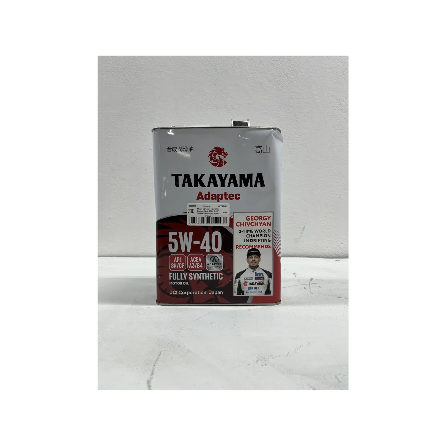 Масло моторное Takayama Adaptec 5W-40 A3/B4 SN/CF синтетика 4л 605587, Уценка