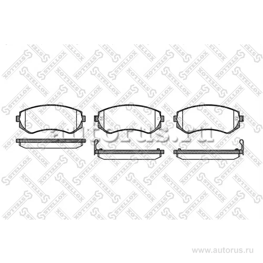 Колодки дисковые п. Nissan Almera 1.4i-2.0D STELLOX 328 012-SX