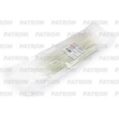 Комплект пластиковых хомутов для 3.6 х 250 мм, 100 шт, Nylon 6.6, белые PATRON P36250W