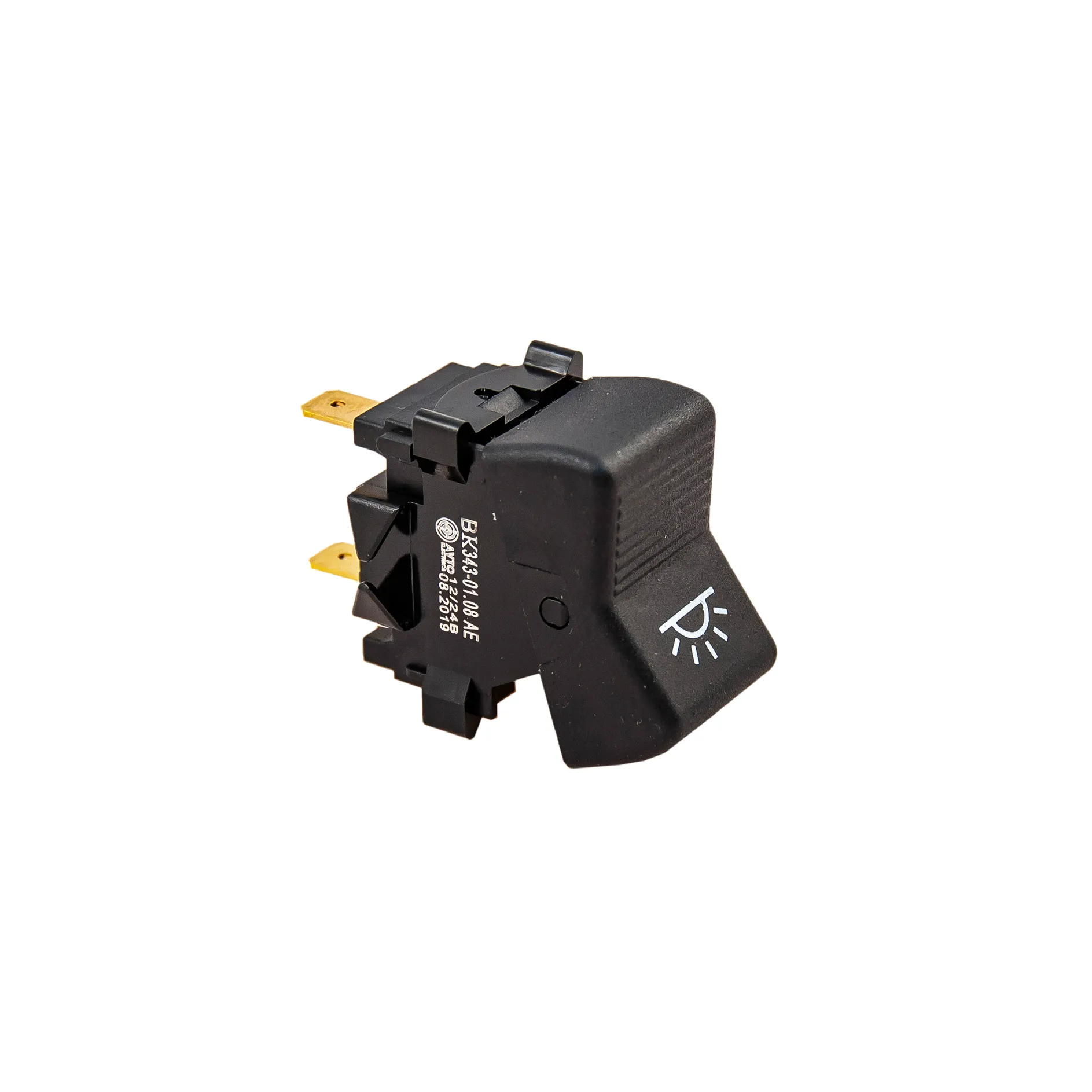 Переключатель ВК343-01.08 AE освещ. салона (уп.10шт.) КамаЗ,ГАЗ 66,ЗИЛ133ГЯ,41041,433420 AVTOELECTRI AVTOELECTRICA ВК343-01.08