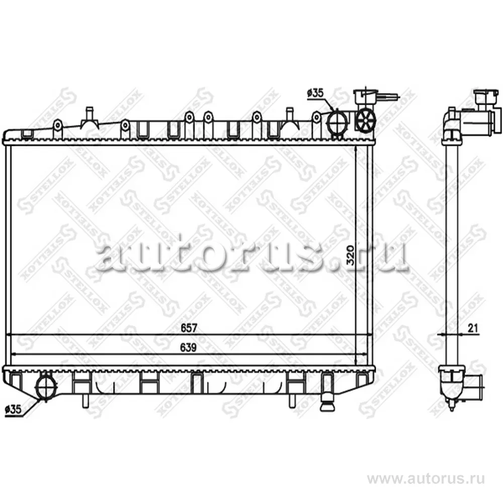 Радиатор Nissan Almera/Sunny 2.0i/D 90 STELLOX 1025986_SX