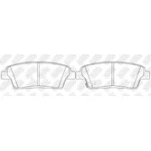 Колодки задние HYUNDAI Genesis 14-> NIBK PN0649