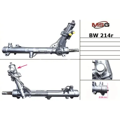 Рейка с Г/У восстановленная BMW 5 (E60) 03-10 MSG MSG BW 214R