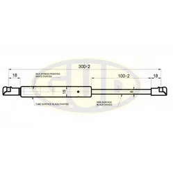 АМОРТИЗАТОР БАГАЖНИКА REN MEGANE CLASSIC (LA0_) 09/96-09/03 410N L300/100MM G.U.D ggs020454