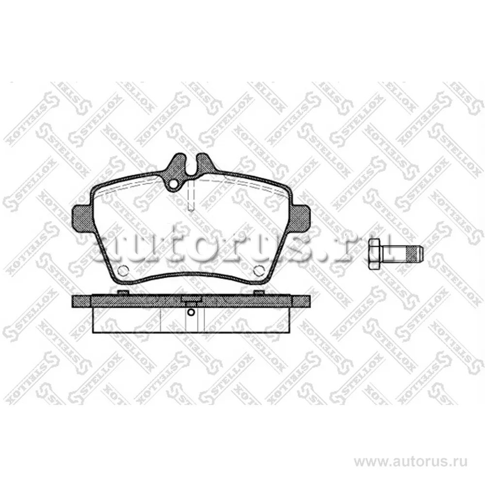 Колодки дисковые п. MB A-class W169 1.5 STELLOX 1155000L_SX