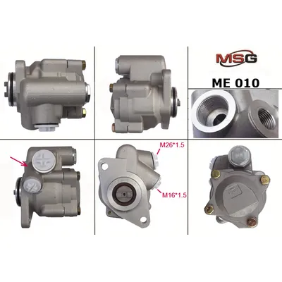Насос гидроусилителя руля MERCEDES-BENZ ATEGO 98-04,MERCE VARIO 96- MSG ME010