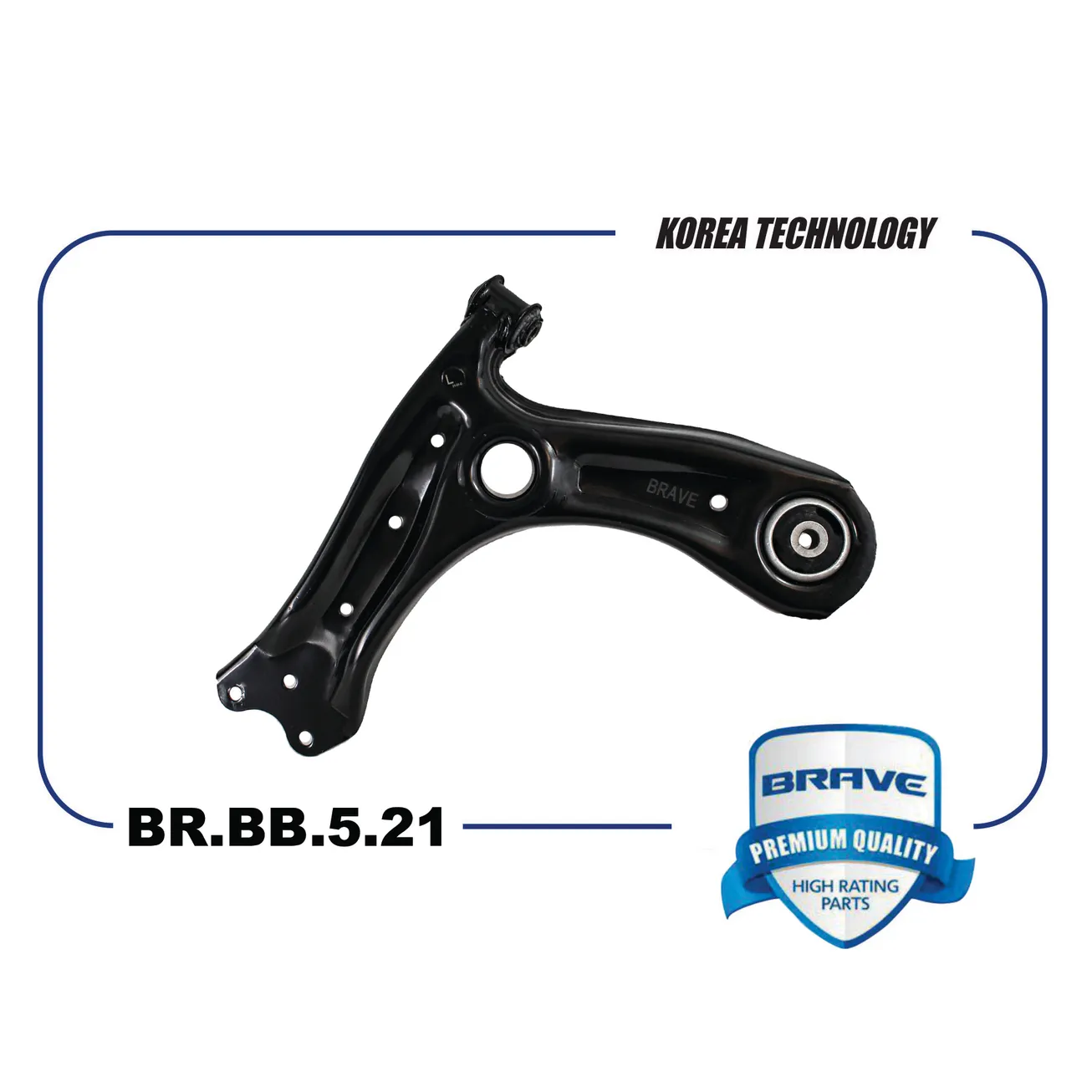 Рычаг подвески L VW Polo Sedan 10- SKODA Rapid 13- BRAVE BR.BB.5.21