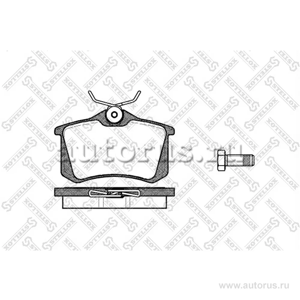 Колодки дисковые з. VW Golf II/III/Passat 1.6-2.8/1 STELLOX 274 010B-SX