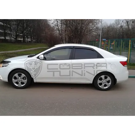Дефлектора окон Kia Cerato II Sd 2009-2013 Cobra tuning K10709