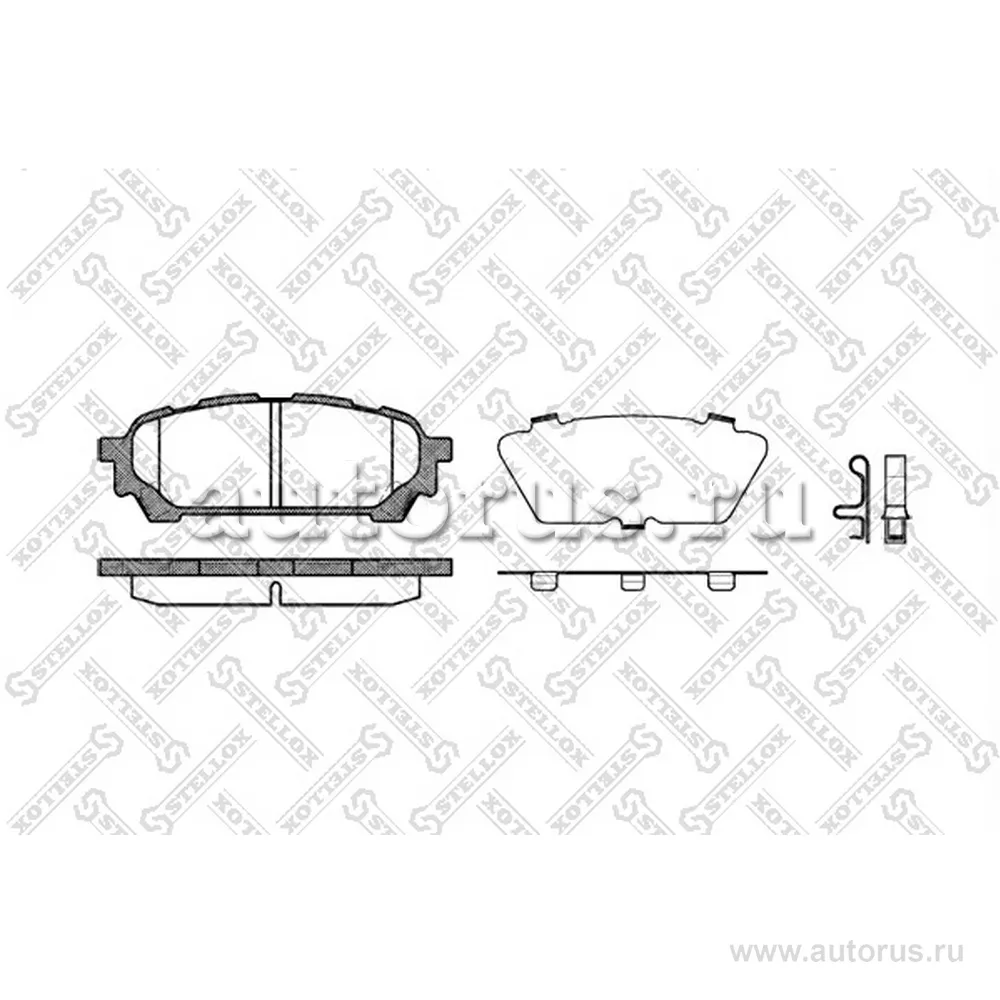 Колодки дисковые з. Subaru Impreza 2 STELLOX 1187 001-SX