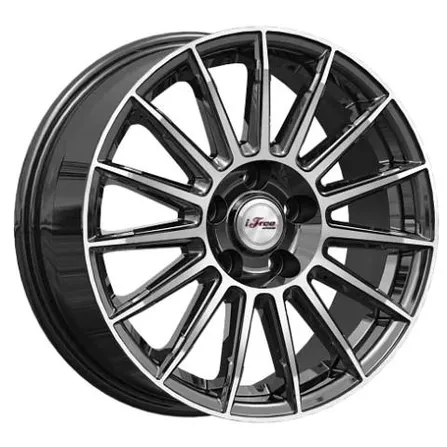 Диск литой R16 6.5J 5x110/63.35 ET40 IFREE Азур Блэк Джек 766815