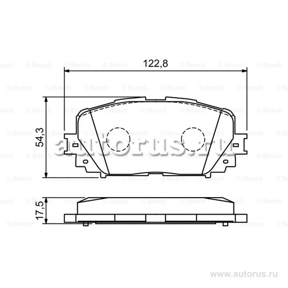 Колодки дисковые п./ Toyota Prius 1.8 Hybrid 09> BOSCH 0 986 494 196