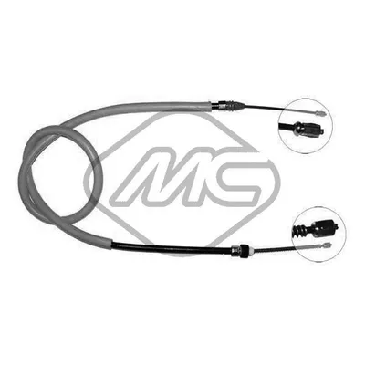Трос ручника REN CLIO ALL 1/2-1/4 (DRUM BRAKE) DX-RH Metalcaucho 80435