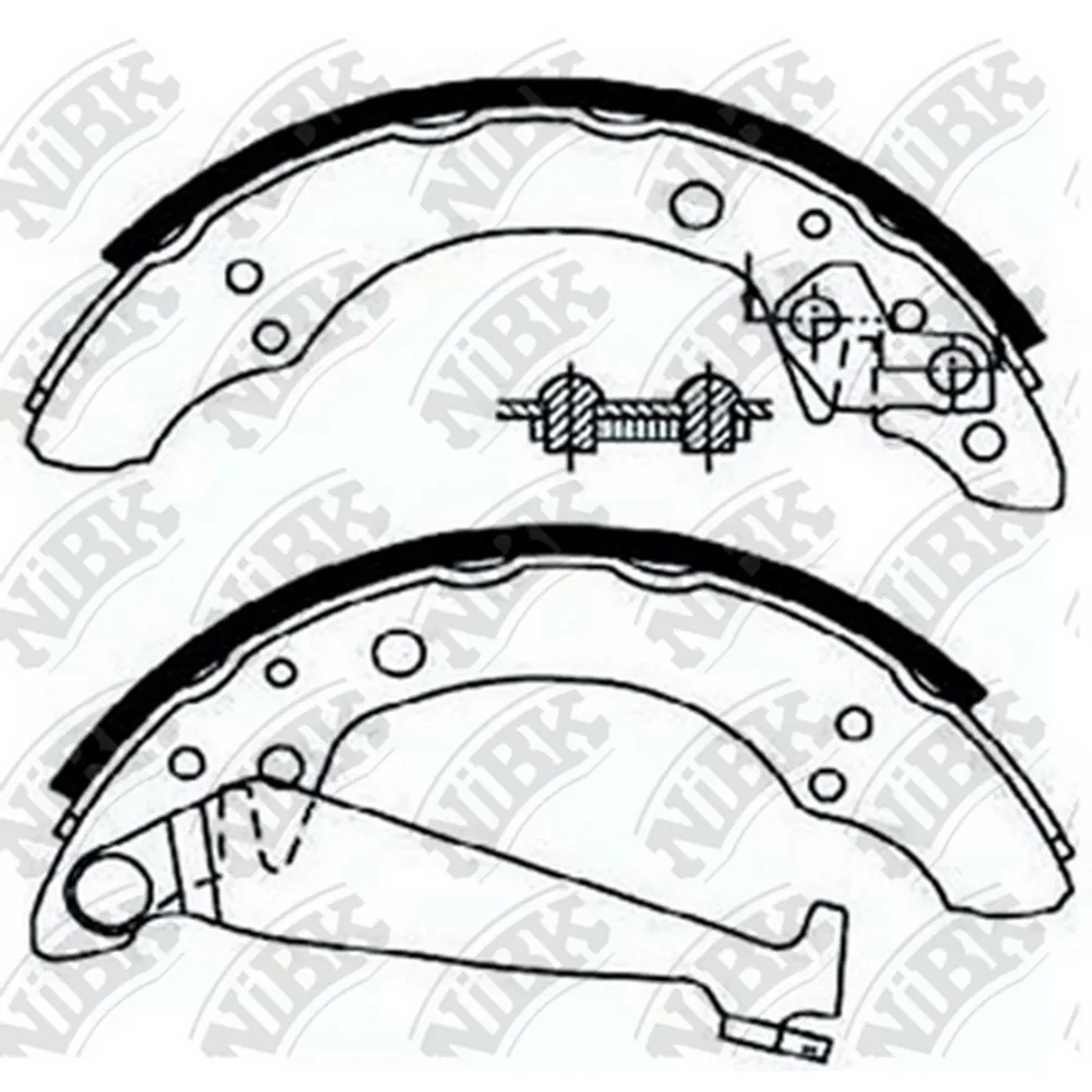 Колодки барабанные AD 80 VW G3/Skoda (200x40) NIBK FN0534
