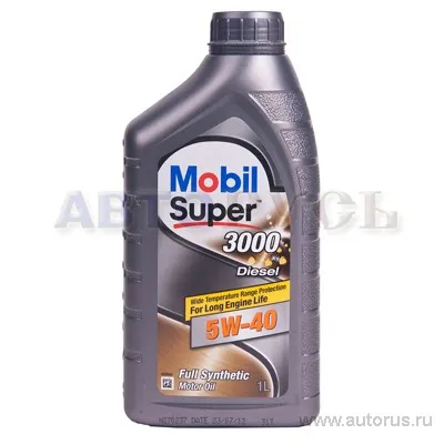 Масло моторное MOBIL Super 3000 X1 Diesel 5W-40 синтетическое 1 л 152573S