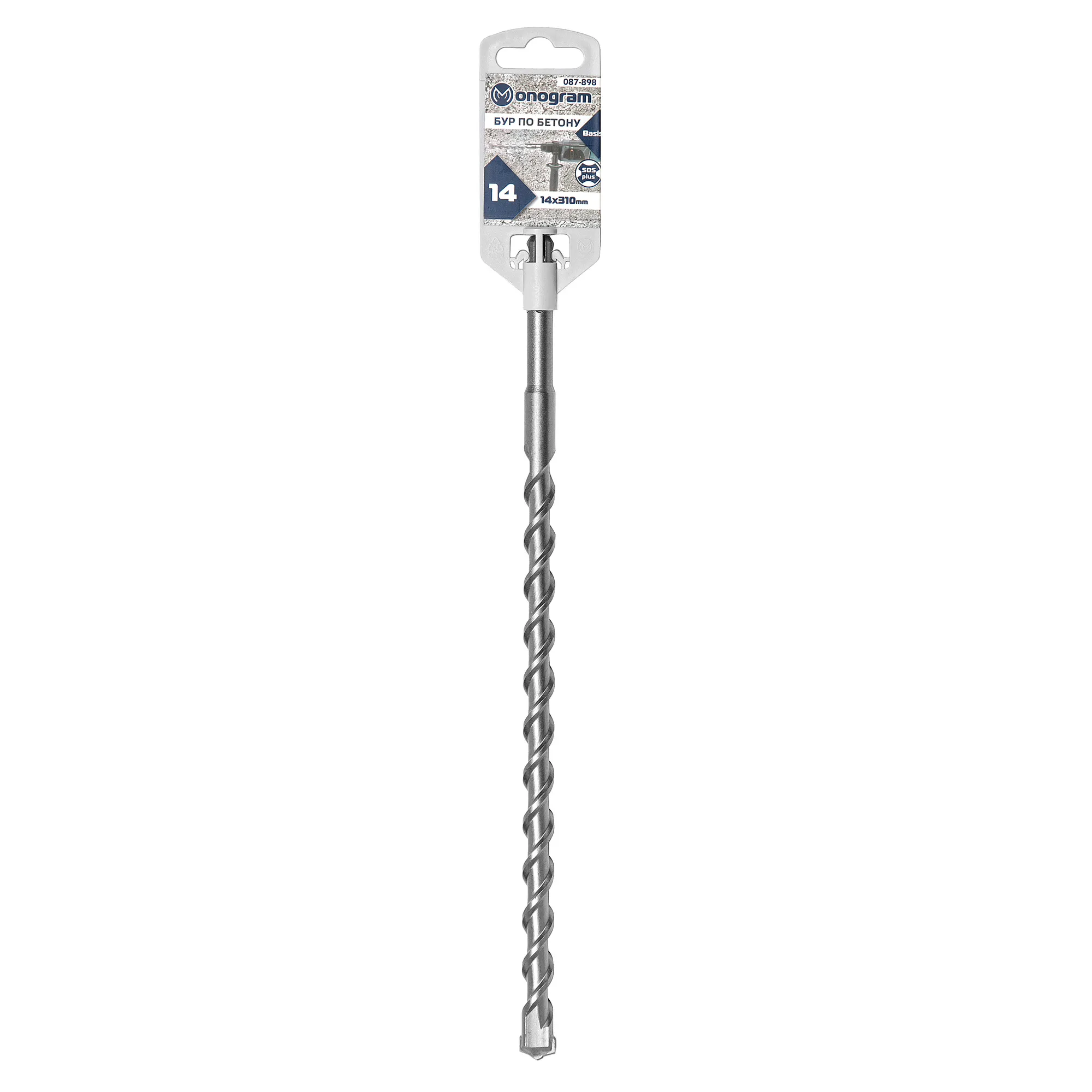 Бур по бетону MONOGRAM SDS-plus 14x250/310 мм Basis Monogram 087-898