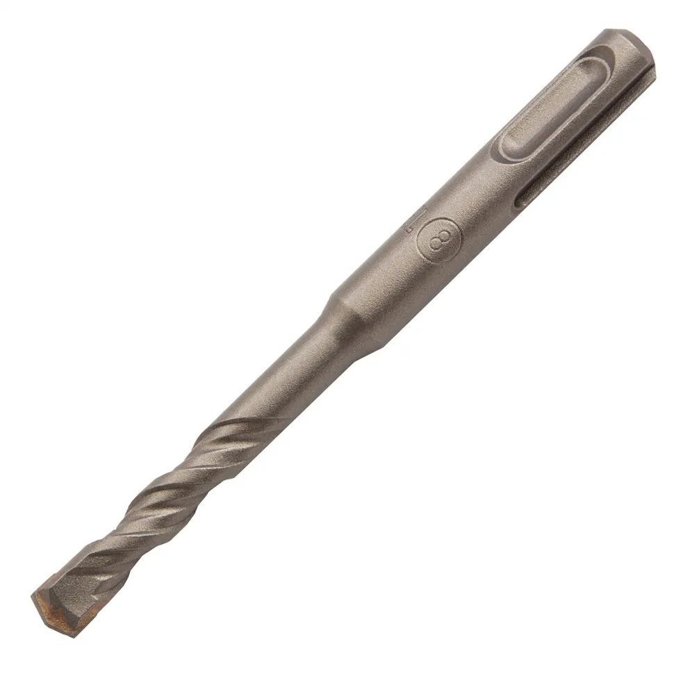 Бур по бетону, двойная спираль, Cobalt W-tip, 8x110 мм, SDS PLUS Denzel 705010