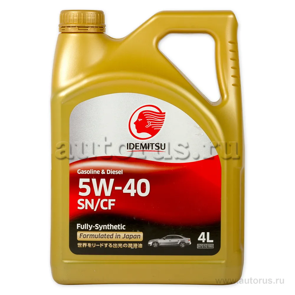 Масло моторное IDEMITSU SN/CF 5W-40 синтетическое 4 л 30015046746 IDEMITSU 30015046746