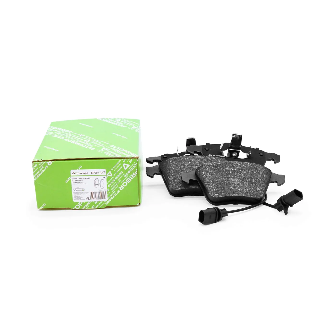 Колодки тормозные передние с датчиком Audi A6 (97-) / Allroad (00-) AVTOPRIBOR BP051AVT