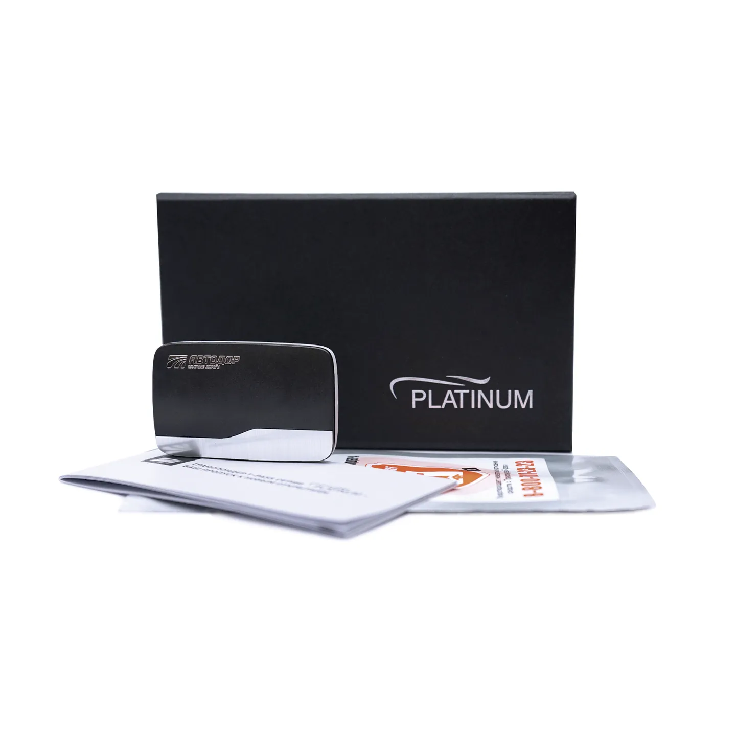 Транспондер АВТОДОР Platinum, Т-pass, черный+металл. вставка, подарочная упаковка T-Pass TRP-4010Pl