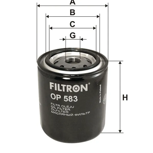 Фильтр масляный FILTRON OP583