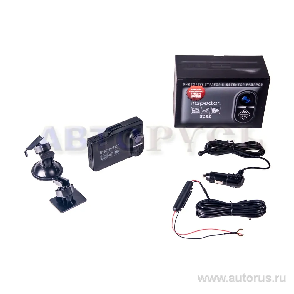 Антирадар с видеорегистратором INSPECTOR SCAT, Super-HD, GPS, стрелка