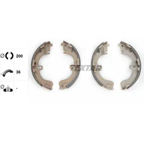 Колодки тормозные барабанные HOLDEN TOYOTA TEXTAR 91043100