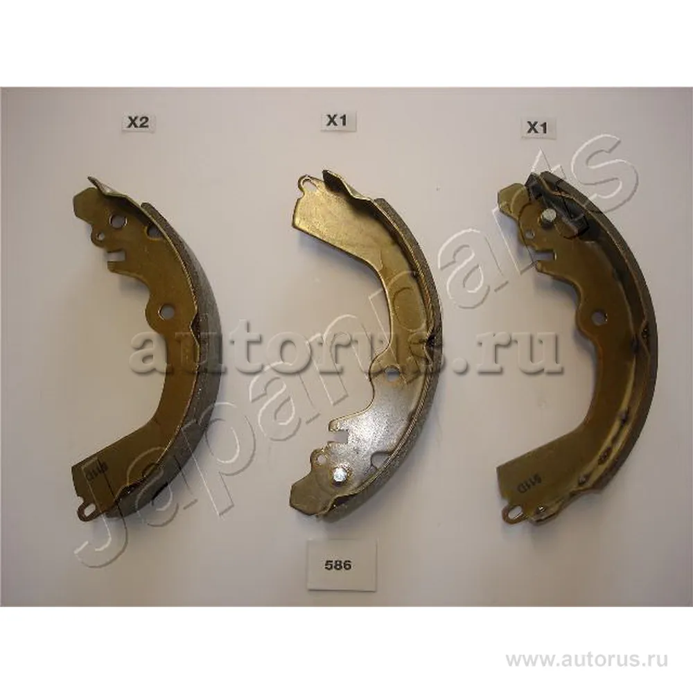 Колодки барабанные MITSUBISHI Galant 92-96/Lancer 8 (205x36mm) JAPANPARTS GF-586AF