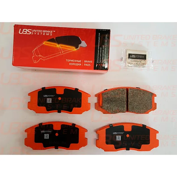 Тормозные колодки для MITSUBISHI COLT IV/V 94-03/LANCER IV/V/VI 88-03 передние, в комплекте со смазк UBS B1107007
