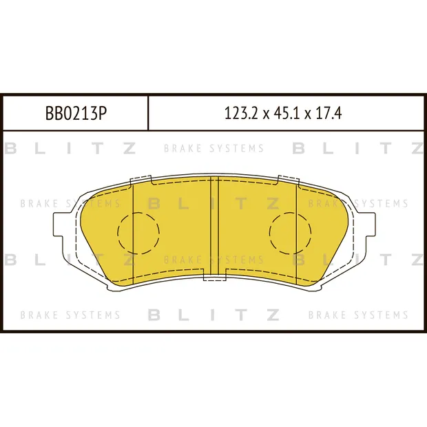 Колодки тормозные дисковые задние TOYOTA Land Cruiser 100 98-> BLITZ BB0213P