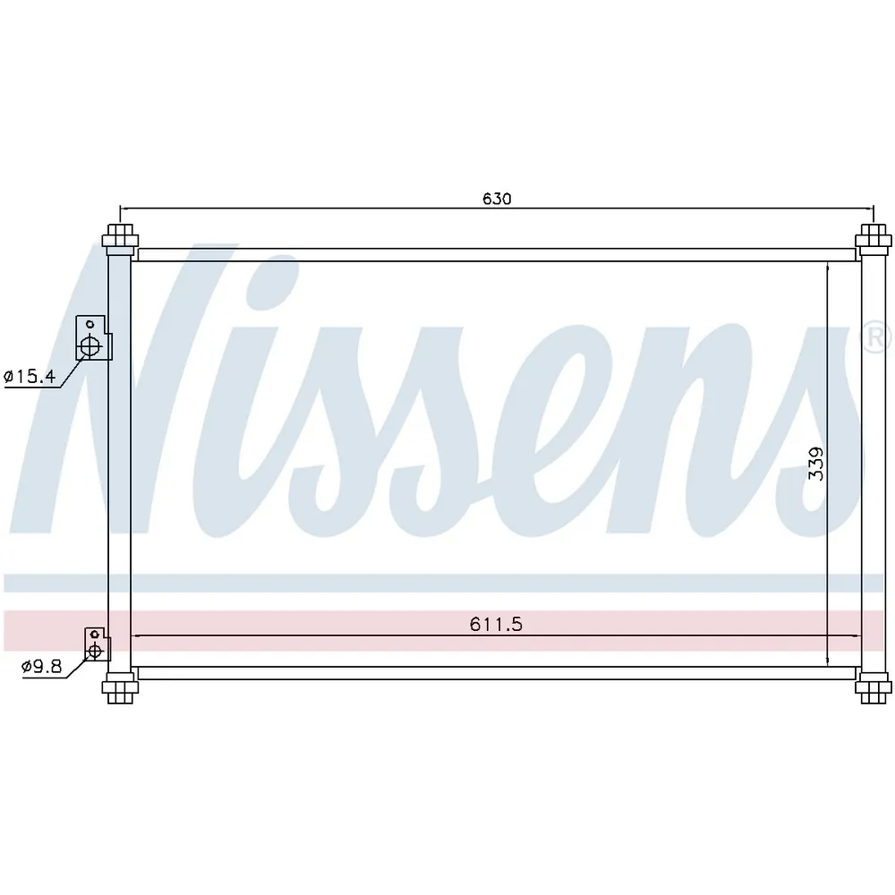 Радиатор конд NISSENS 94733