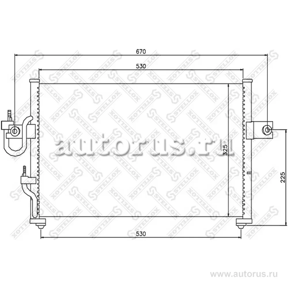 Радиатор конд. Hyundai Accent 1.3 94-00 STELLOX 1045098_SX