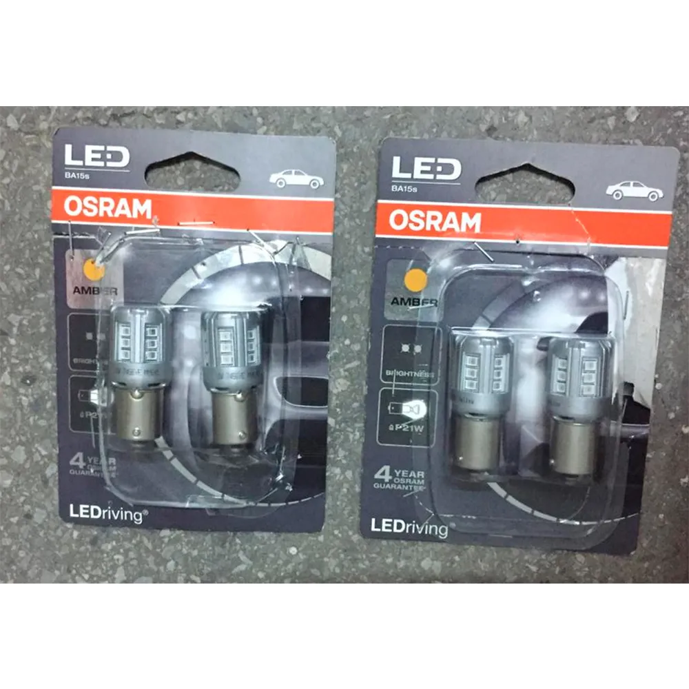 Уценка Лампа светодиодная 12V P21W 2W BA15s OSRAM LEDRIVING 2 шт. блистер 7456YE-02B-N0