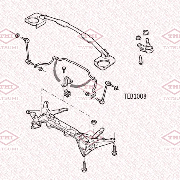 Тяга стабилизатора передняя L/R FORD Focus 98-> TATSUMI TEB1008