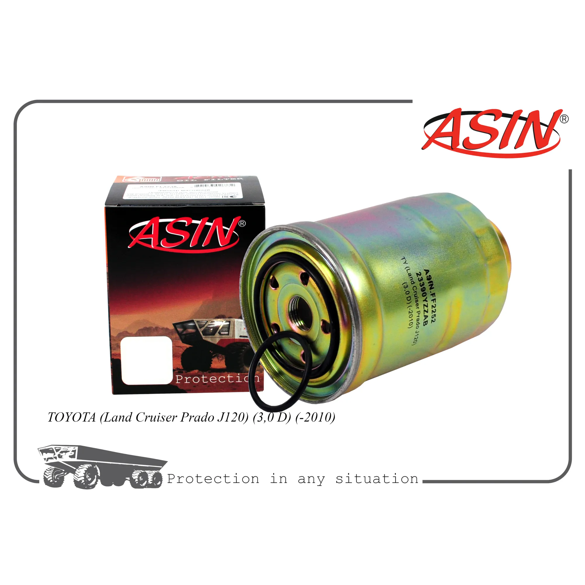 Фильтр топливный 23390-YZZAB/ASIN.FF2252 ASIN ASINFF2252