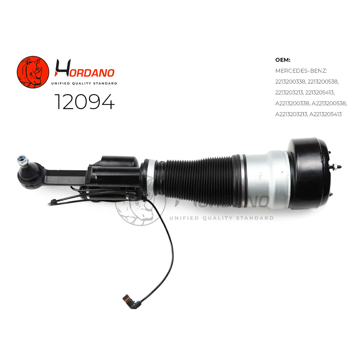 Передний пневматический амортизатор правый Mercedes-Benz S-Class W221 (2005-2013) Hordano 12094
