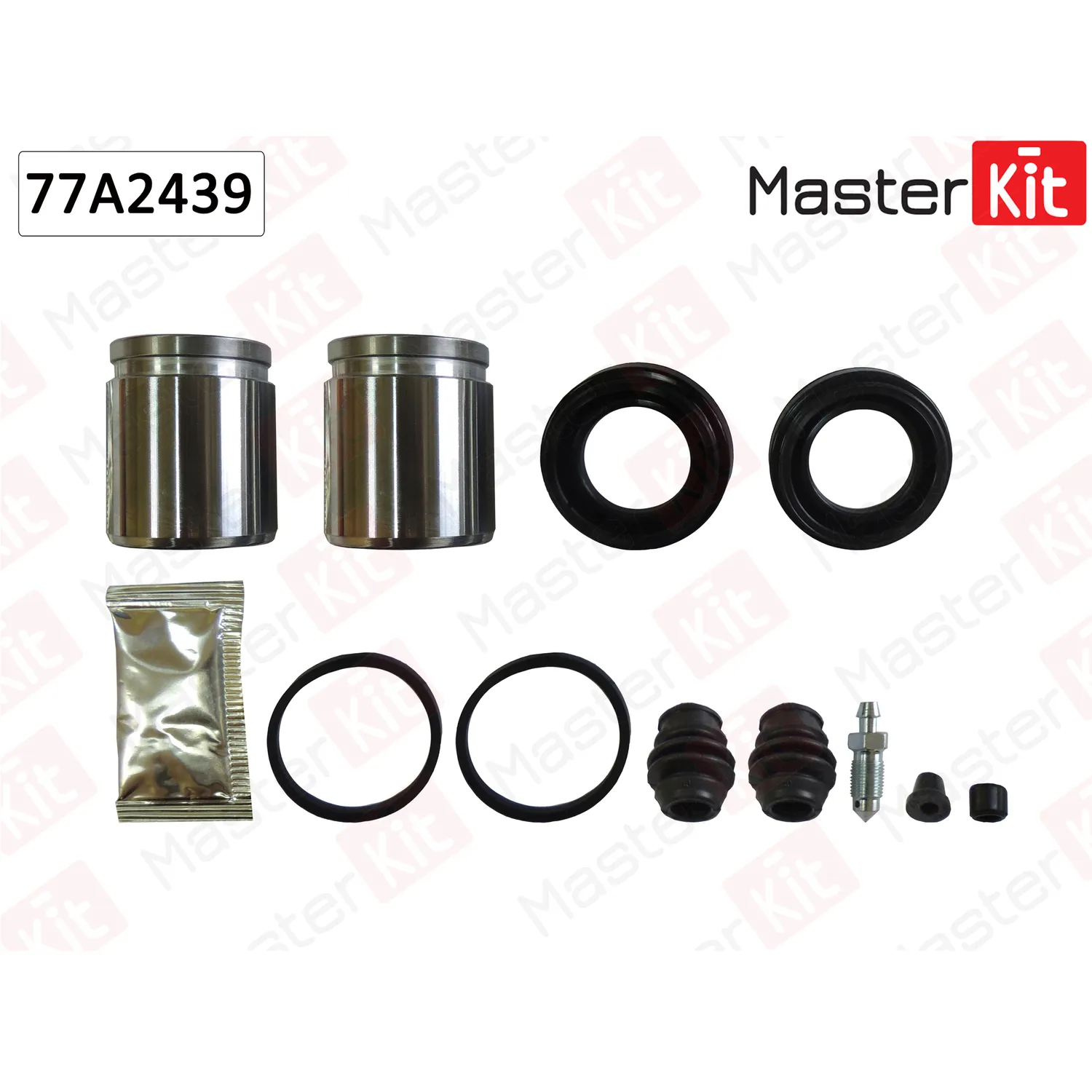 Ремкомплект тормозного суппорта+поршень NISSAN X-TRAIL 07-01-> MASTERKIT 77A2439
