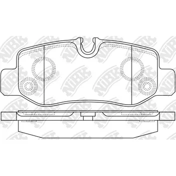 Колодки задние MB Vito W447 14-> NIBK PN0654