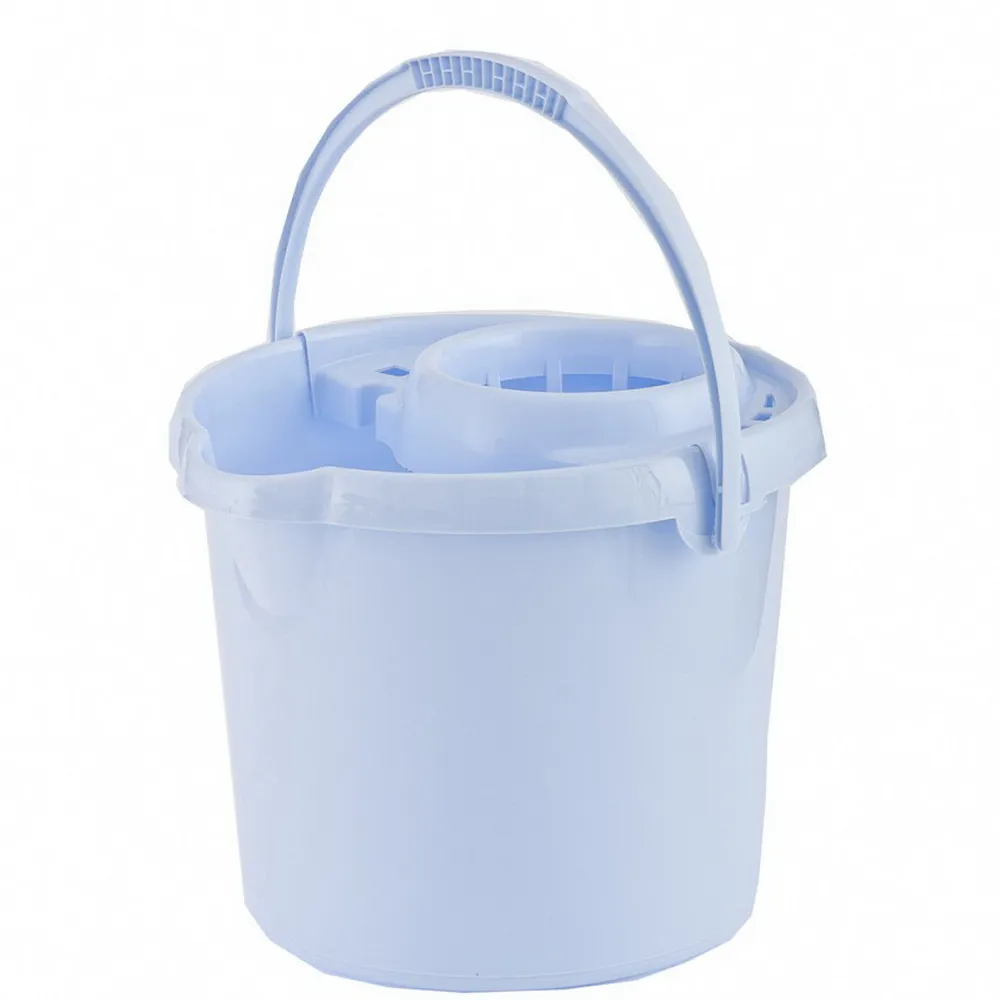 Ведро пластмассовое круглое с отжимом 12 л, сиреневое, Россия Elfe 92963 Elfe 92963