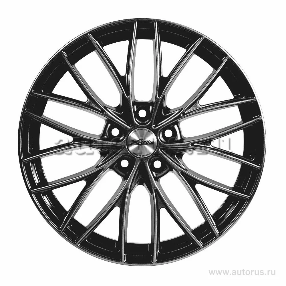 Диск литой R18 7.5J 5x114.3/67.1 ET45 X-trike X-130 BK/FP 74437