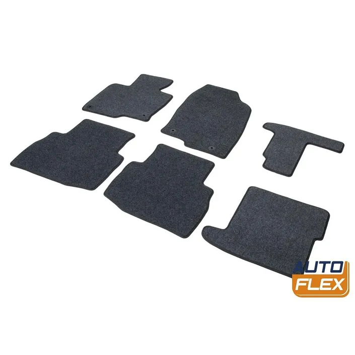 Текстильные коврики салона, AutoFlex, Standard, для Mazda CX-9 II 2016-, цвет графит 4380301