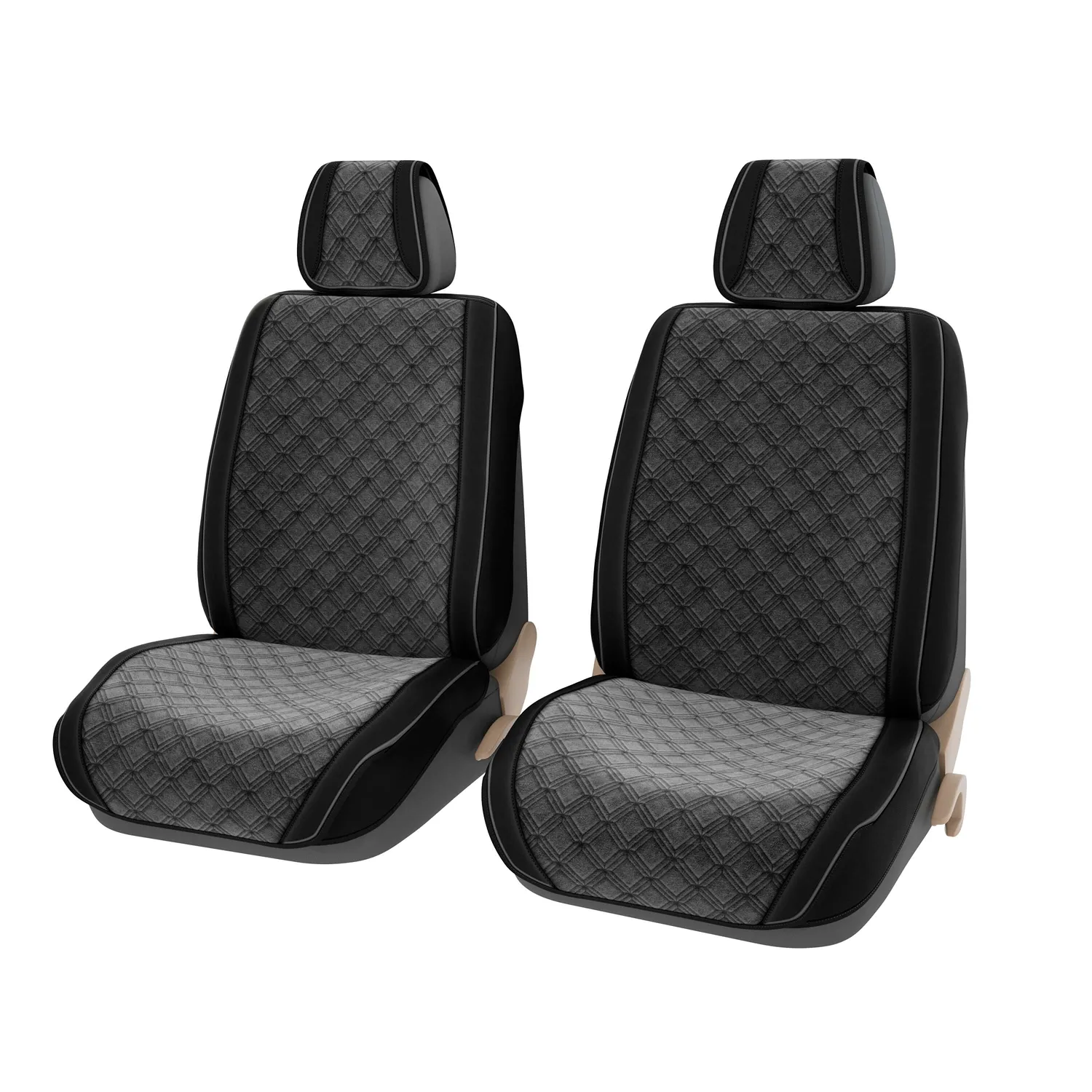 Накидка на сиденье PSV Premium Soft 2 FRONT (Черно-Серый), 2 шт. 134918