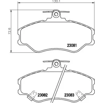 Тормозные колодки (Hella Pagid) HELLA PAGID 8db355029011