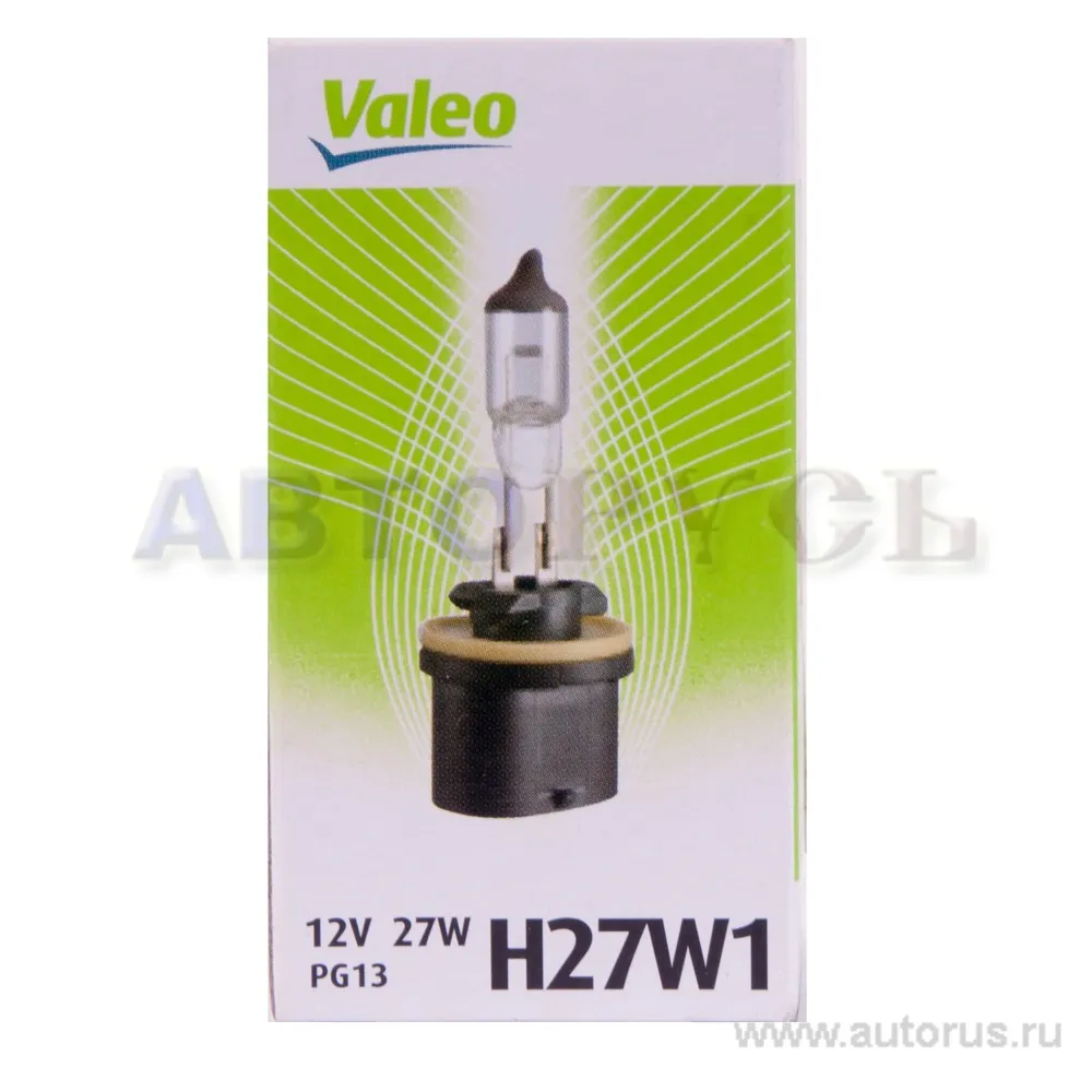 Лампа 12V H27W/1 27W VALEO 1 шт. картон 032 227