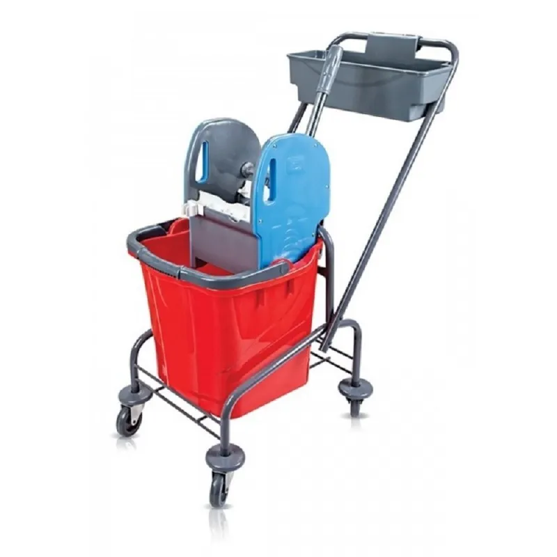 Тележка уборочная одноведерная 25л отжим, контейнер, мет.каркас ТК722 1055426