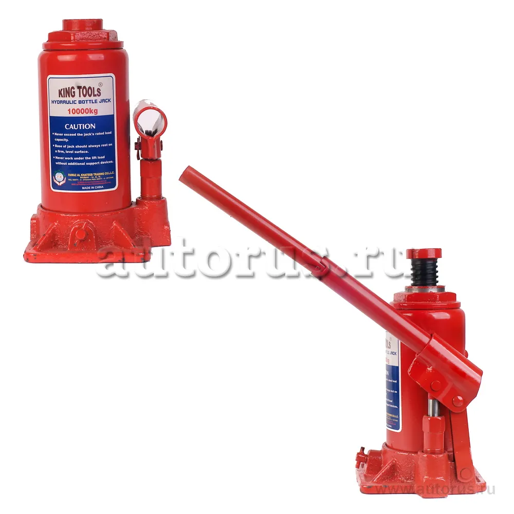 Домкрат гидравлический бутылочный 10т 240-480 мм King Tools HJ10T