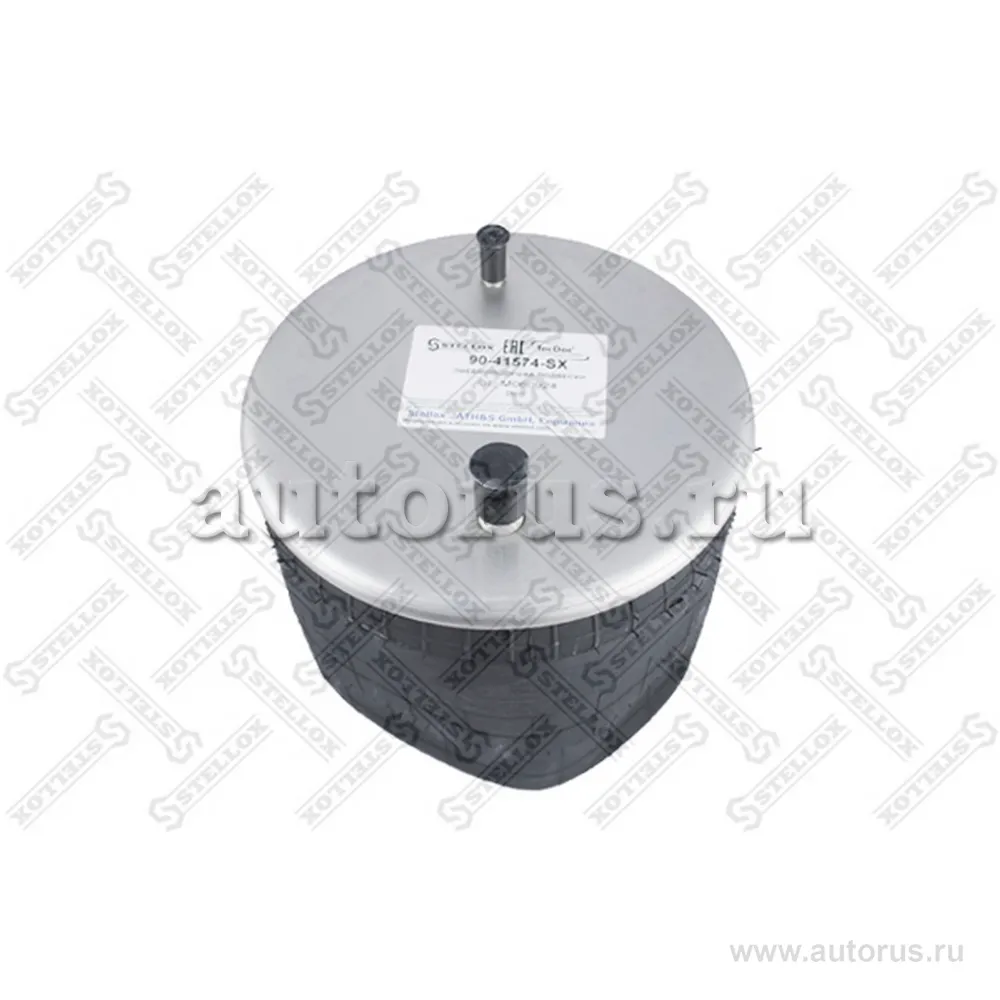 Пневмоподушка без стак. 1шп.M12. 1шпилька-штуц.M22/M12 SMB, ROR STELLOX 90-41574-SX